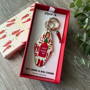 Piper K Spice Up Your Life Keychain and Bag Charm
